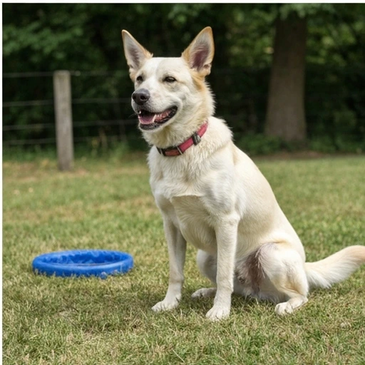 Brittany Spaniel herding practice